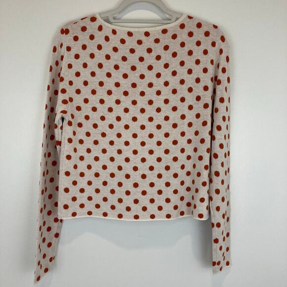 NWT Callahan Olivia Tie Front Polka Dot Sweater - Picture 8 of 10
